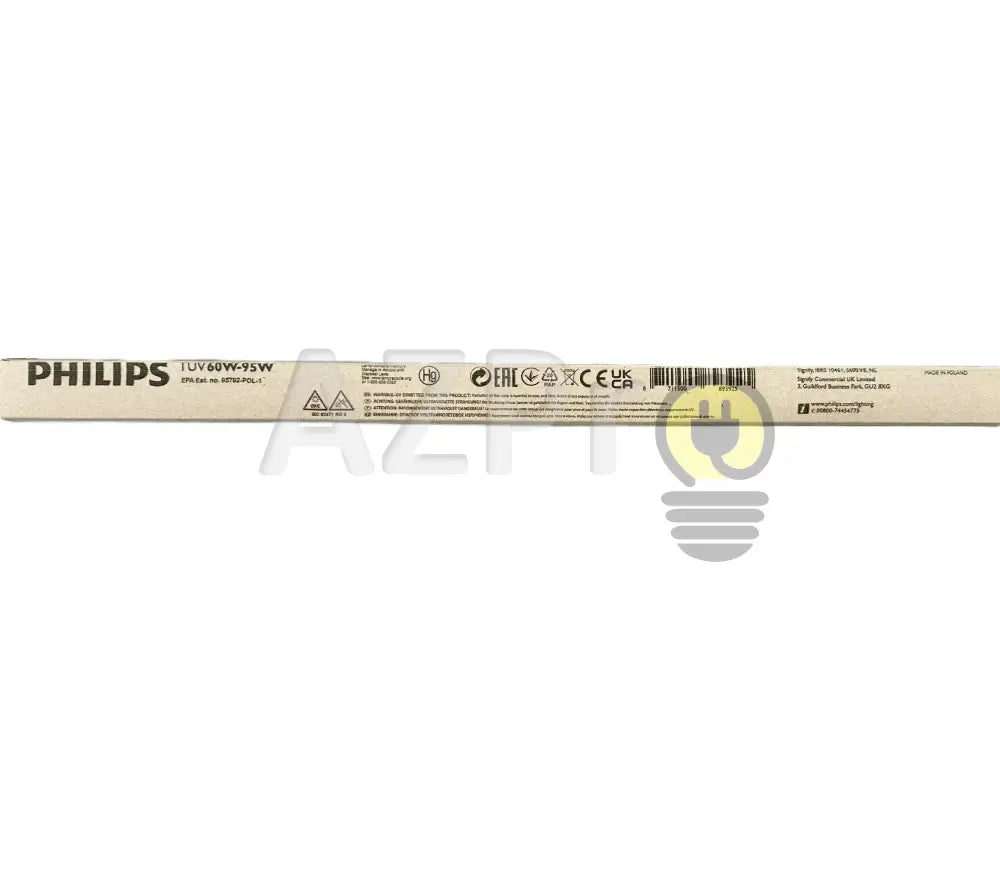 Foco Germicida Tuv60-95t8 Lampara Uv G60t8 95w G13 203117 Philips - Casa y jardín > Iluminación > Focos y reflectores