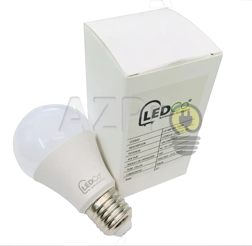 Foco Led Bulb 10W 120V Dimeable E27 A60 Ld-60 Ledco Casa Y Jardín > Iluminación Bombillas Con Diodos