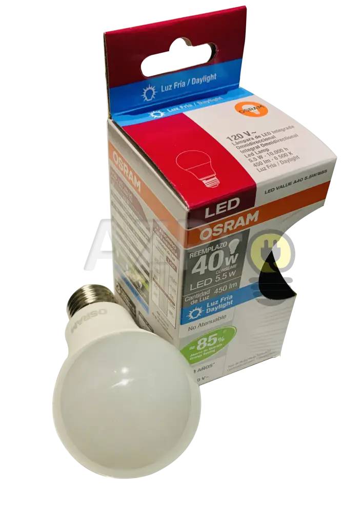 Foco Led Bulb 5.5W 120V Base E27 Blanco Calido 85931 Osram Casa Y Jardín > Iluminación Bombillas Con