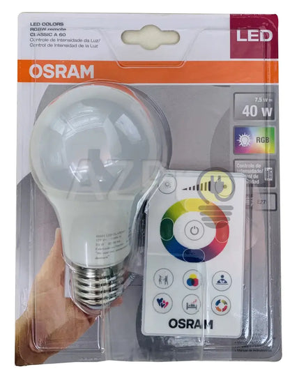 Foco Led Bulb 7.5W 120V E27 Rgb Y Control 86277 86281 Osram Casa Jardín > Iluminación Bombillas Con