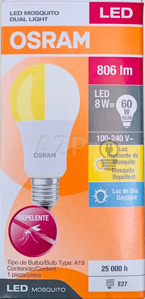 Foco Led Bulb Dual 8W 120V Repelente Mosquito Y Frio Osram Casa Jardín > Iluminación Bombillas Con