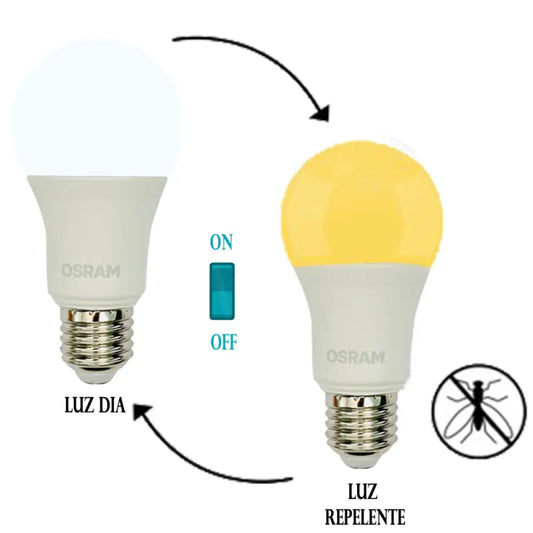 Foco Led Bulb Dual 8W 120V Repelente Mosquito Y Frio Osram Casa Jardín > Iluminación Bombillas Con