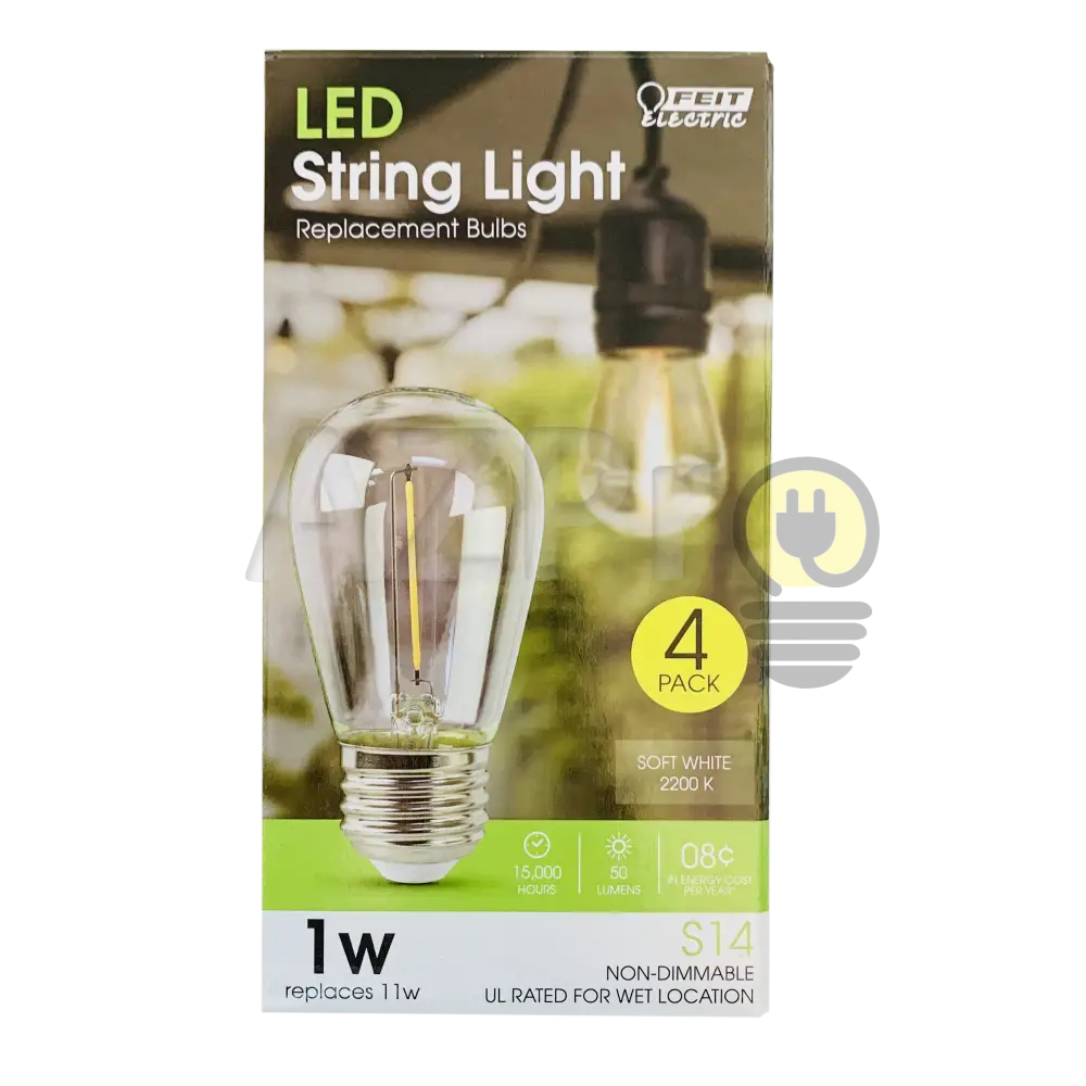 Foco Led Bulb Filamento 1W 120V E27 Vintage 4 Piezas Feit Casa Y Jardín > Iluminación Bombillas Con