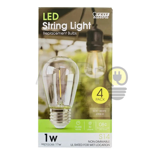 Foco Led Bulb Filamento 1W 120V E27 Vintage 4 Piezas Feit Casa Y Jardín > Iluminación Bombillas Con