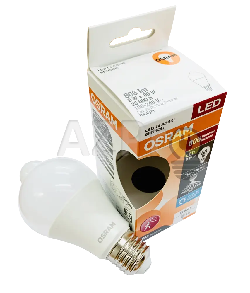 Foco Led Bulb Sensor Movimiento Detector 9W 100-240V 88153 Osram Casa Y Jardín > Iluminación