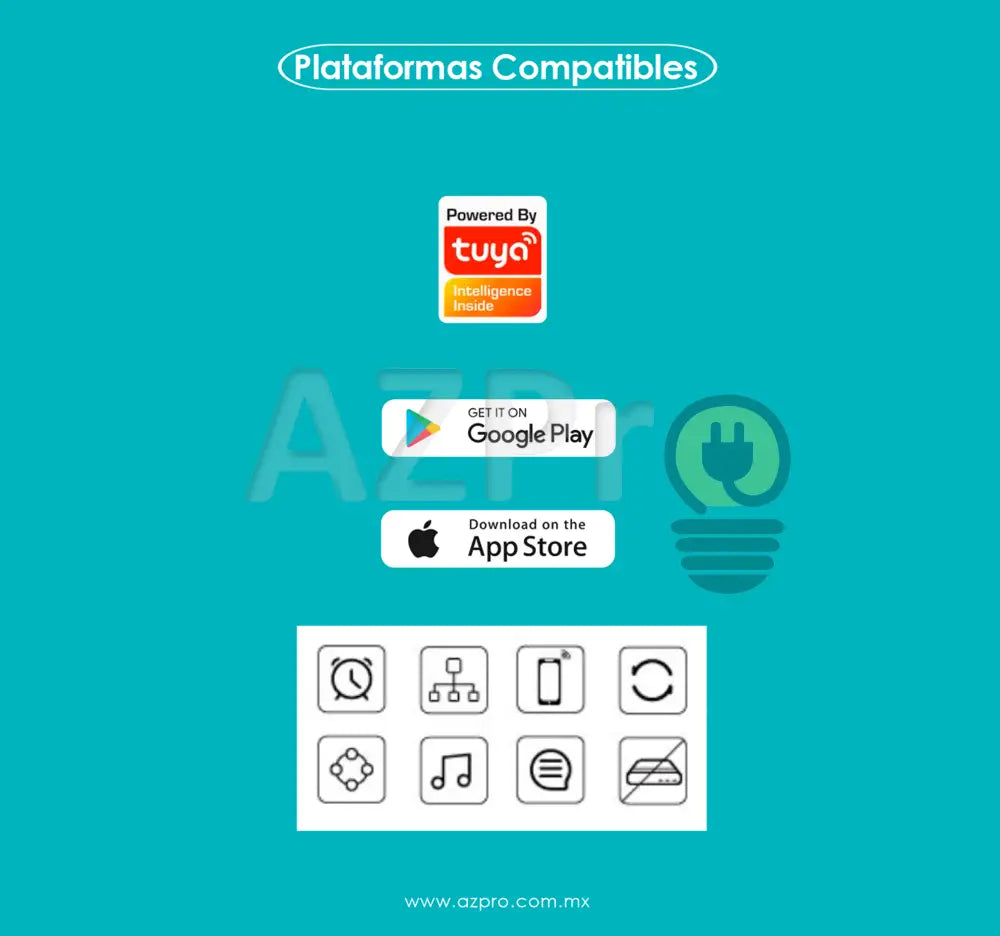 Foco Led Bulbo Inteligente 9W 120V Smart Bulb Rgb Wifi Azpro Casa Y Jardín > Iluminación Bombillas