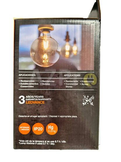 Foco Led Globo Filamento 4.5W 120V Dimeable Vintage Osram Casa Y Jardín > Iluminación Bombillas