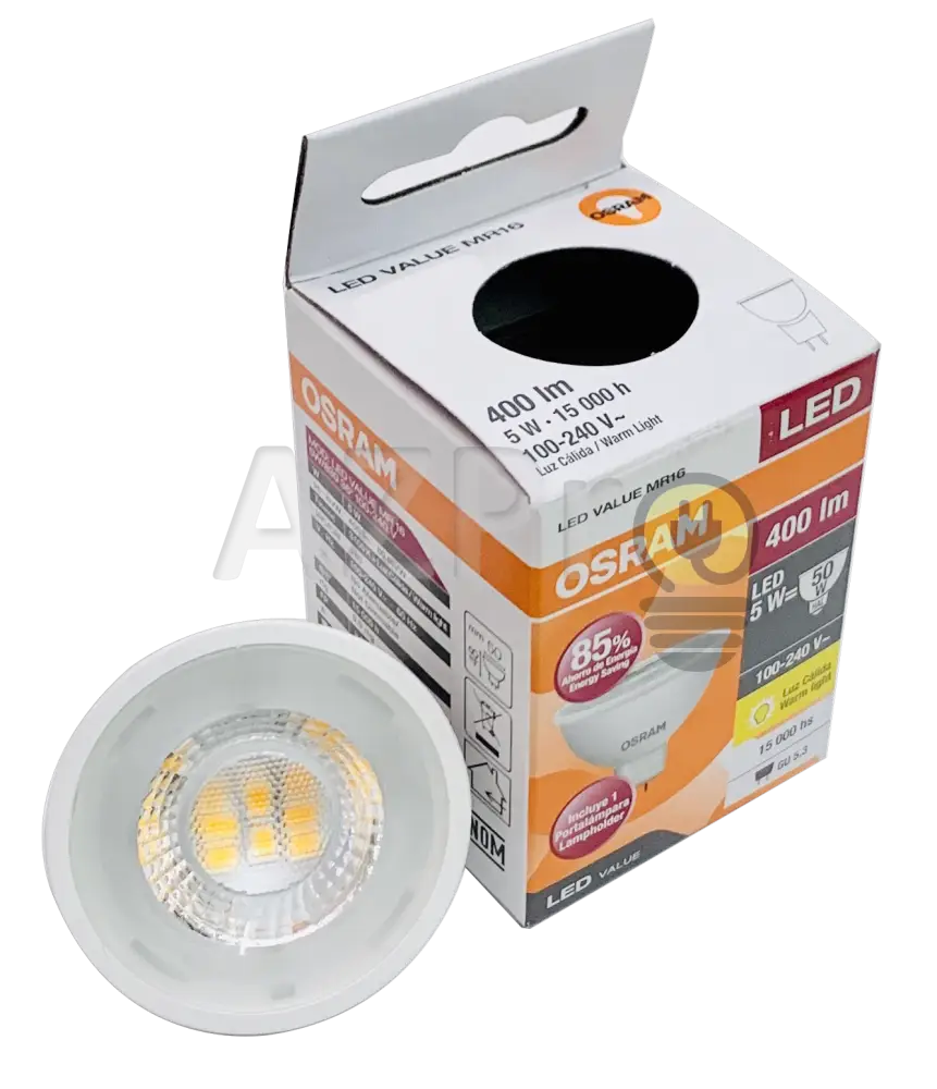 Foco Led Mr16 5W 100-240V 120V Gu5.3 36 Grados Frio Osram Casa Y Jardín > Iluminación Bombillas Con