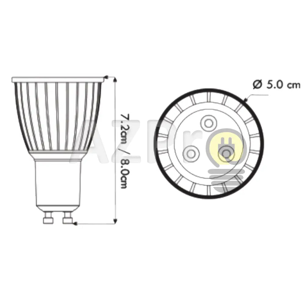Foco Led Mr16 6W 120V Gu10 Dimeable Atenuable 30Grados Warm White Ledco Casa Y Jardín > Iluminación