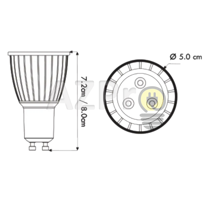 Foco Led Mr16 6W 120V Gu10 Dimeable Atenuable 30Grados Warm White Ledco Casa Y Jardín > Iluminación