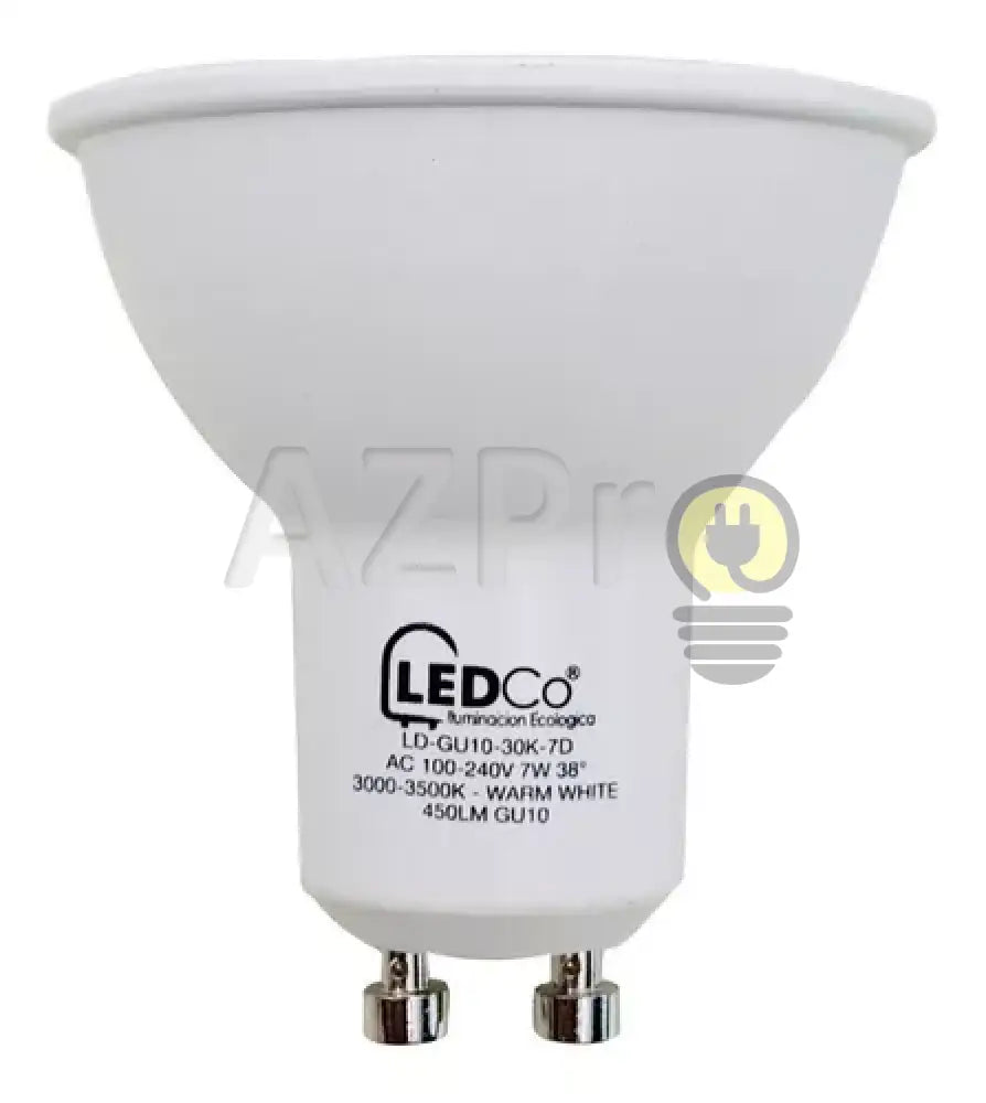 Foco Led Mr16 7W 120V Gu10 Blanco Calido 38 Grados Ld-Gu10 Ledco Casa Y Jardín > Iluminación