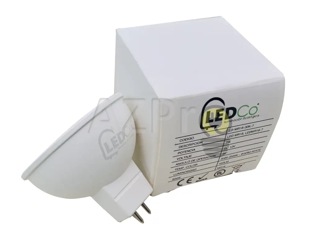 Foco Led Mr16 7W 12V Gu5.3 Blanco Calido 38 Grados Ld-Mr16 Ledco Casa Y Jardín > Iluminación
