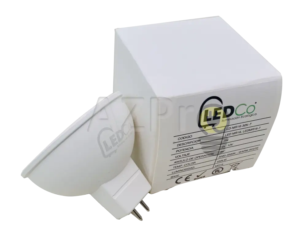 Foco Led Mr16 7W 12V Gu5.3 Blanco Calido 38 Grados Ld-Mr16 Ledco Casa Y Jardín > Iluminación