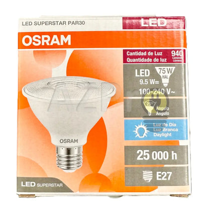 Foco Led Par 30 9.5W 100 - 240V E27 25º Blanco Frio 6 500K Ledvance Osram Casa Y Jardín >