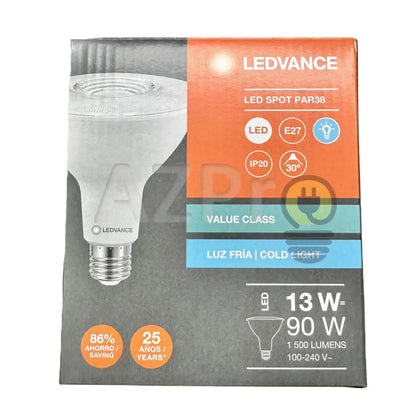 Foco Led Par 38 13W 100 - 240V E27 30º Blanco Frio 6 500K Ledvance Osram Casa Y Jardín >