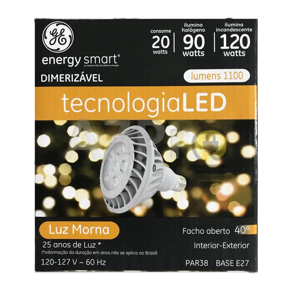 Foco Led Par 38 20W 120V E27 Dimeable Calido 69582 General Electric Ge Casa Y Jardín > Iluminación