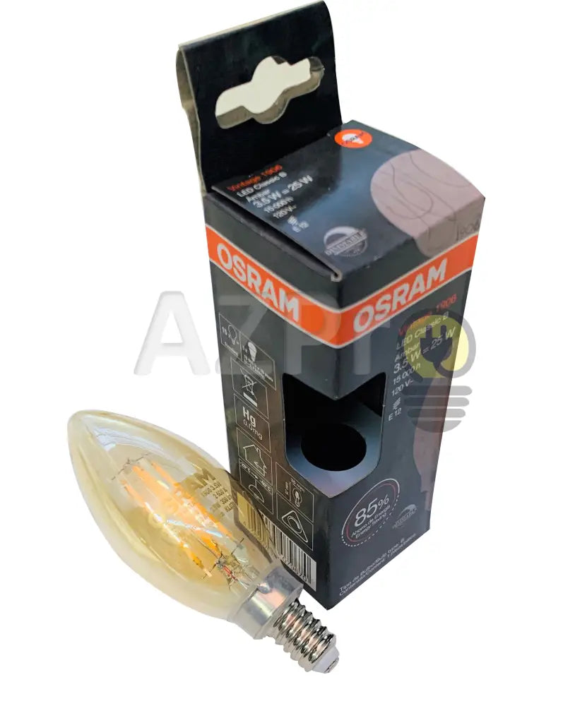 Foco Led Vela Filamento Vintage 3.5W 120V Dimeable E12 Osram Casa Y Jardín > Iluminación Bombillas