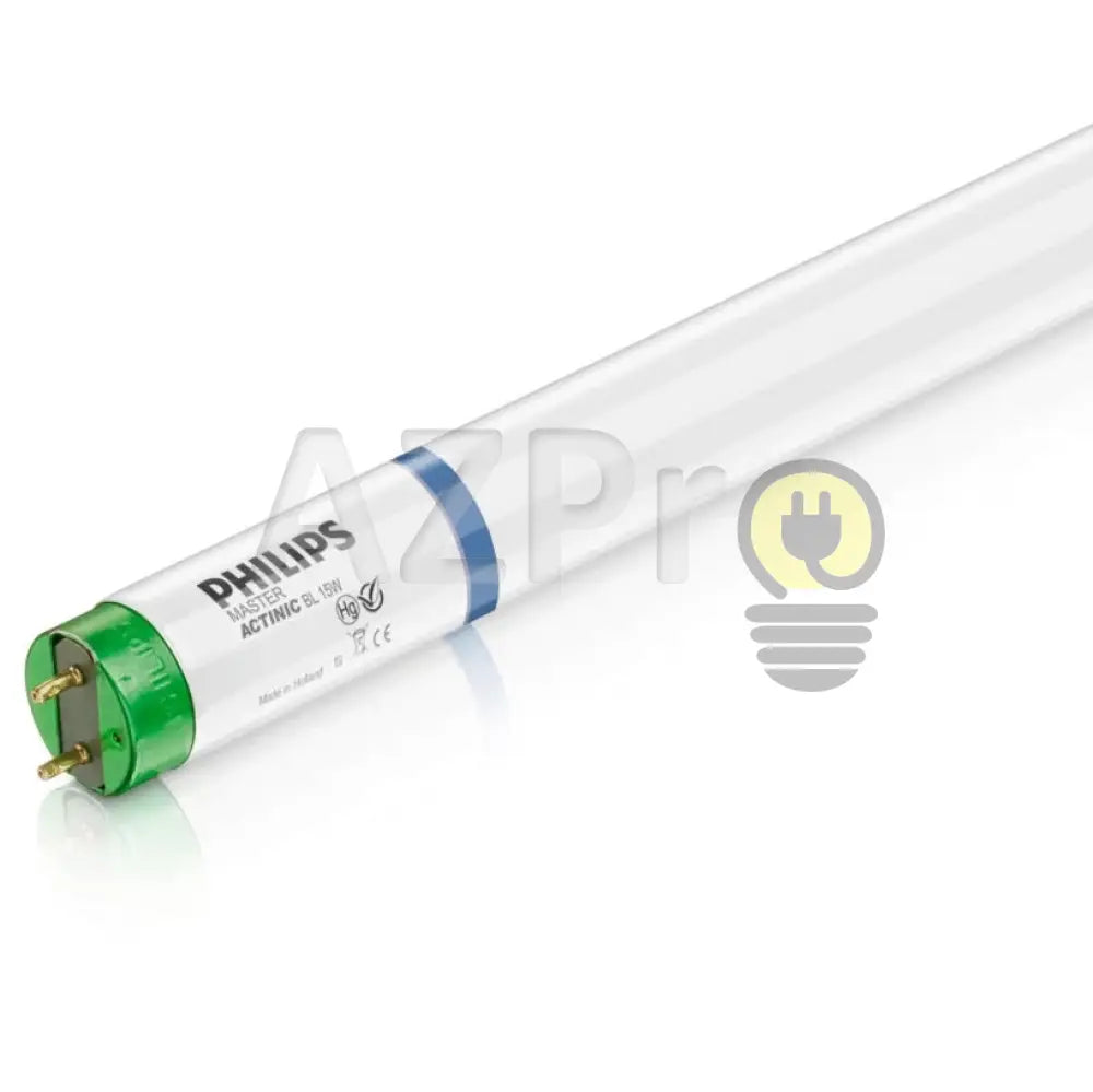 Foco T8 Lampara Fluorescente F15T8Bl 15W G13 Uv Luz Negra Tl - D 15/10 Actinic Secura Philips Casa