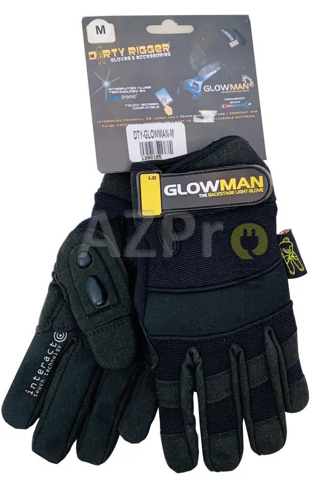 Guantes Uso Rudo Glowman Con Luz Led M Dirty Rigger Electrónica > Audio Equipos Para Escenario
