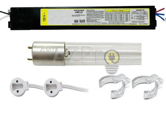 Kit Tubo Germicida 30W + Balastra Bases Listo Para Operar Osram Economía E Industria > Productos