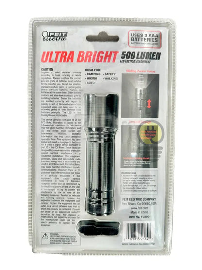 Lampara Tactica Led Linterna Con Zoom 500 Lumen Aaa Feit Casa Y Jardín > Iluminación Bombillas