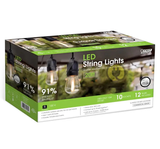 Luces Serie Led Exterior Guirnalda 6Mt String Lights Vintage SL20-10/FIL Feit - Casa y jardín > Iluminación > Bombillas
