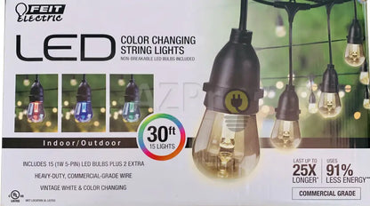 Luces Serie Led Exterior Guirnalda String Lights Vintage Rgb Feit Casa Y Jardín > Iluminación