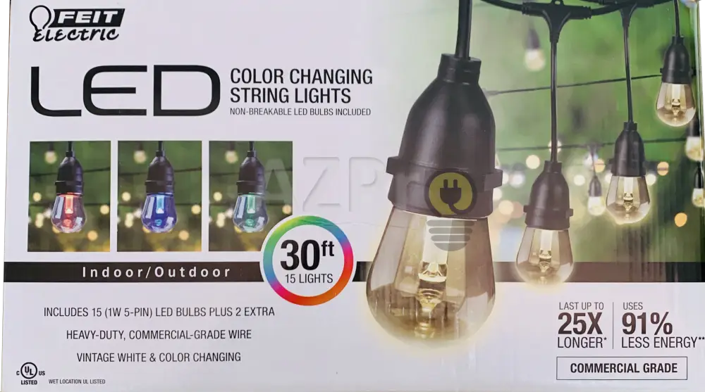 Luces Serie Led Exterior Guirnalda String Lights Vintage Rgb Feit Casa Y Jardín > Iluminación