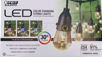 Luces Serie Led Exterior Guirnalda String Lights Vintage Rgb Feit Casa Y Jardín > Iluminación