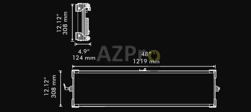 Luminaria Led Panel Cinelight C200L Rgbww Fluotec Casa Y Jardín > Iluminación Bombillas Con