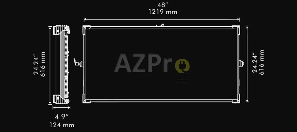 Luminaria Led Panel Cinelight C400 Rgbww Fluotec Casa Y Jardín > Iluminación Bombillas Con Diodos