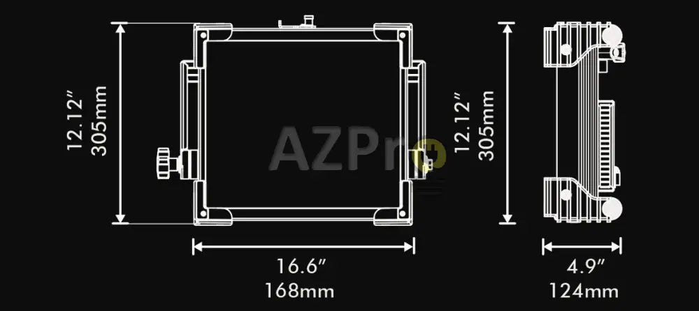 Luminaria Led Panel Cinelight C50 Rgbww Fluotec Casa Y Jardín > Iluminación Bombillas Con Diodos Led