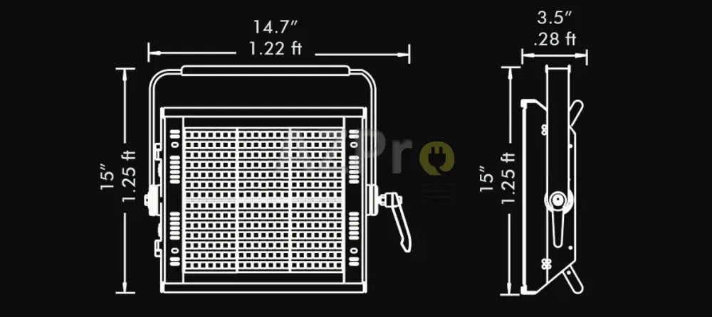 Luminaria Led Panel Studioled 250Hp Bicolor Fluotec Casa Y Jardín > Iluminación Bombillas Con