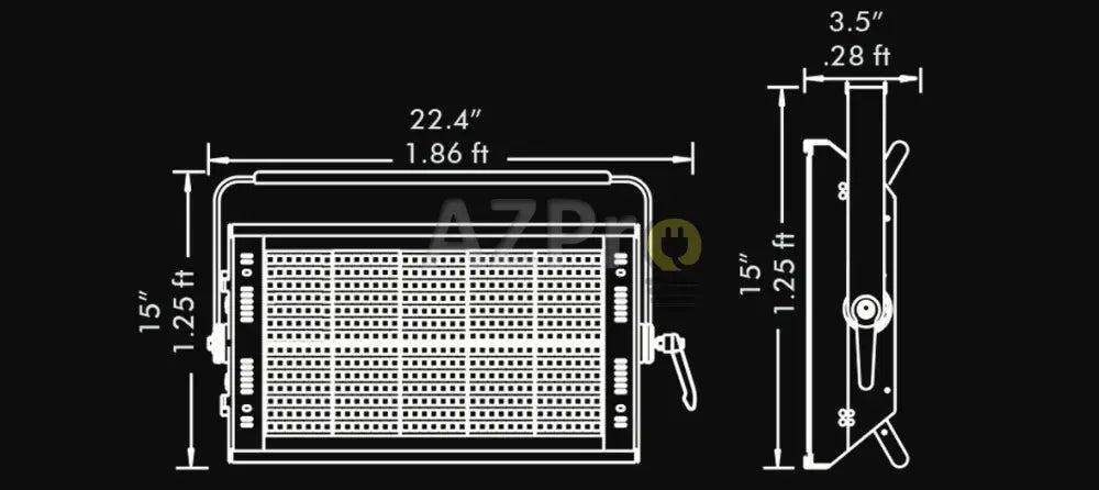 Luminaria Led Panel Studioled 450Hp Bicolor Fluotec Casa Y Jardín > Iluminación Bombillas Con