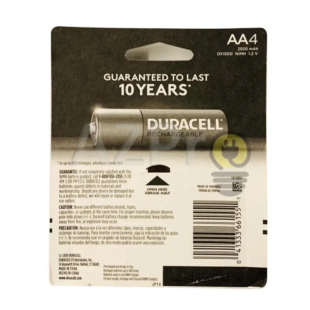 Pila Bateria Aa Ni-Mh Recargable Blister 4 Piezas Duracell Electrónica > Audio Equipos Para