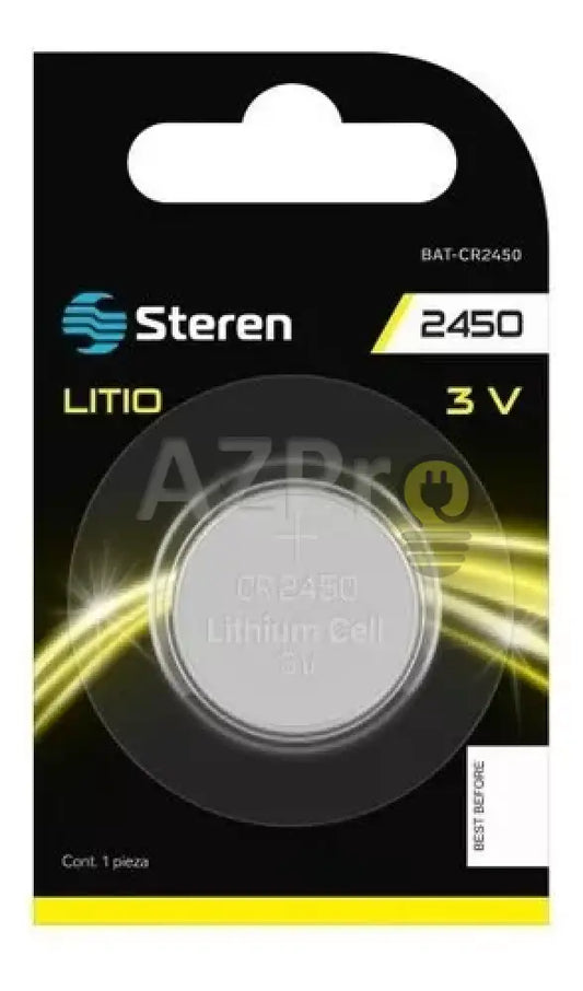 Pila De Litio Tipo Boton Cr2450 Bat-Cr2450 Lithium Steren Electrónica > Audio Equipos Para Escenario