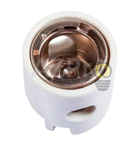 Socket Conector Base P28S Medium Prefocus 10A 250V P28 Ushio Electrónica > Audio Equipos Para