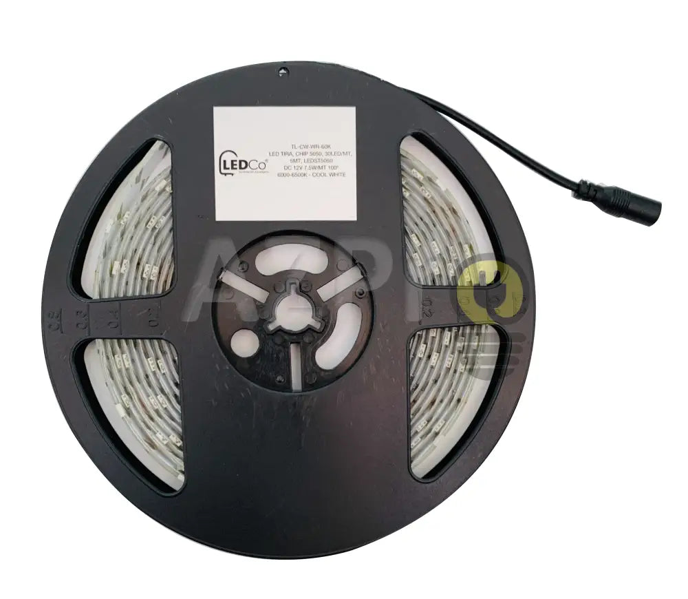 Tira Led Strip 5Mt 7.5W/Mt 12V Ip65 Sumergible 6000K Ledco Casa Y Jardín > Iluminación Bombillas Con